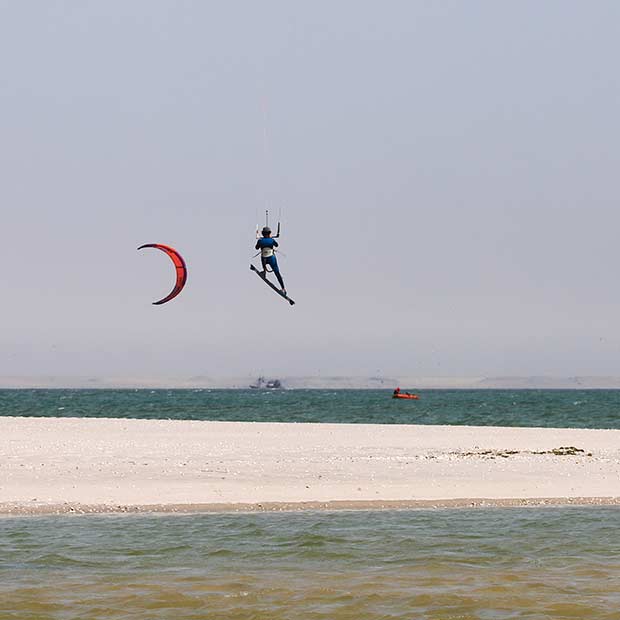 kitesurfing